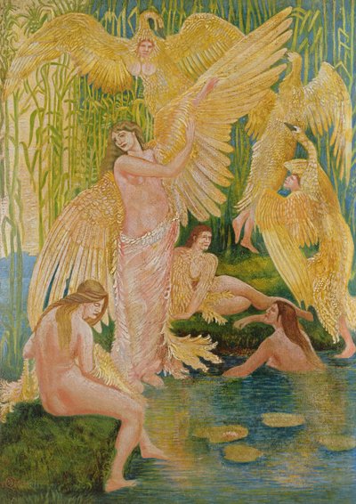 The Swan Maidens, 1894 by Walter Crane